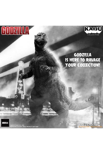 Action figures Godzilla MEZCO (1954) Kaiju Collective Black & White Edition