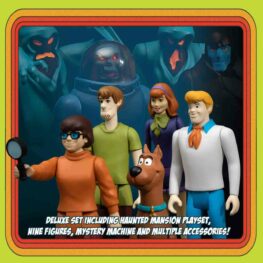 Scooby-Doo Friends & Foes Deluxe Boxed Set Mezco Toyz. Questo cofanetto deluxe include 9 personaggi tutti con i loro accessori unici.