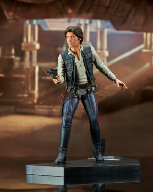 Han Solo Star Wars: A New Hope Collection Statue Gentle Giant. Questa statua in resina, propone Han solo come apparso nel classico capitolo IV.