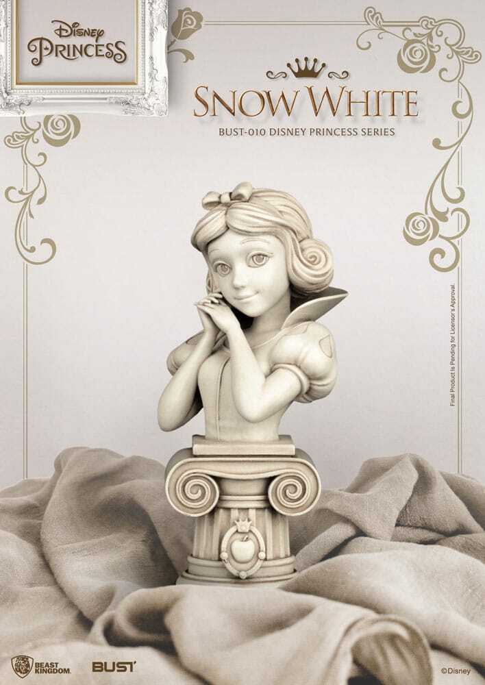 Biancaneve Disney Princess Series PVC Bust Snow White 15 cm Beast Kingdom. With a classic Roman design, each bust includes an exclusive.
