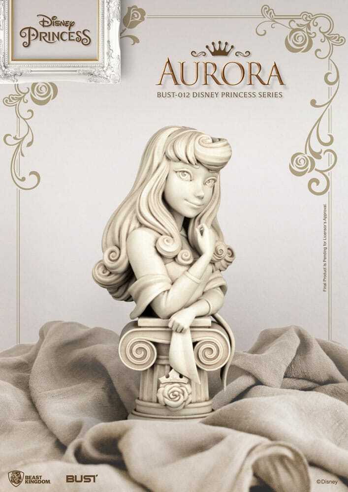 Disney Princess Series PVC Bust Aurora 15 cm. A wonderfully graceful collection made for fans of Disney. Product Size: 15 cm