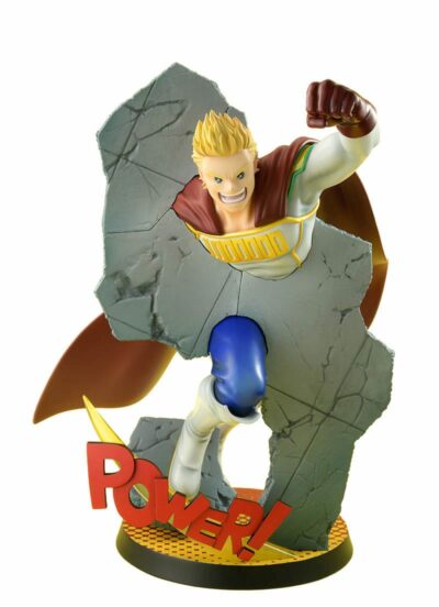 Statue My Hero Academia Mirio Togata Hero Suits Ver. 22 cm, this is the DX Ver. with replacement wall parts and a face magnet.