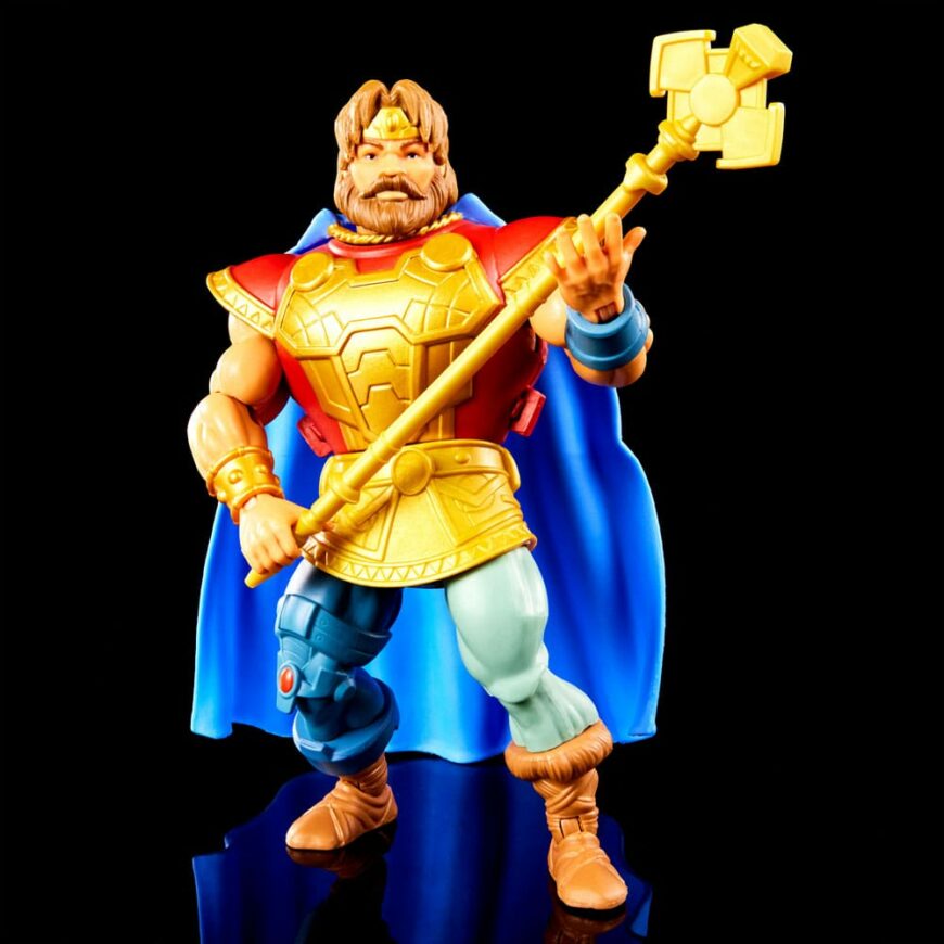 Young Randor MOTU Masters of the Universe Origins Action Figure. It stands approx. 14 cm tall and comes with accessories in a blister card.
