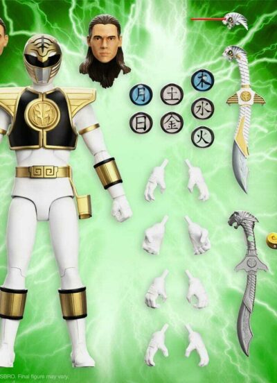 Power Rangers SUPER7 Ultimates Action Figure White Ranger 18 cm, With the help of Zordon, Tommy gains the power of the White Ranger and becomes...