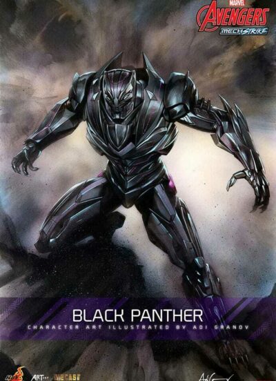 Black Panther Hot Toys Avengers: Mech Strike Artist Collection Diecast Action Figure Black Panther 35 cm