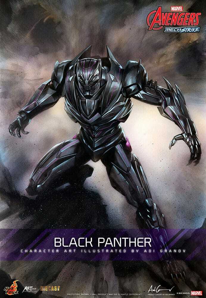 Black Panther Hot Toys Avengers: Mech Strike Artist Collection Diecast Action Figure Black Panther 35 cm