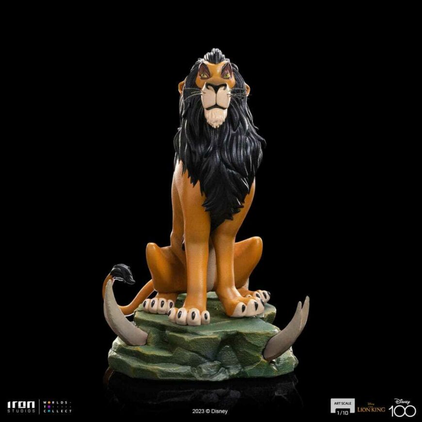 Il re leone Disney Iron Studios The Lion King Art Scale Statue. From the Disney World "The Lion King" comes this 1/10th scale statue of Scar!