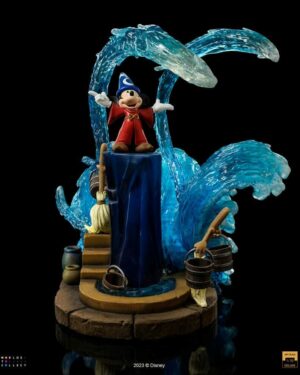 Disney Iron Studios Art Scale Deluxe Statue 1/10 Mickey Fantasia. In celebration of Disney's 100th Anniversary, Iron Studios presents their Fantasia