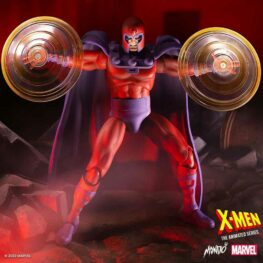 Magneto Marvel Marvel X-Men: The Animated Series Action Figure Mondo Figure stands approx. 30 cm tall and comes in a printed box.
