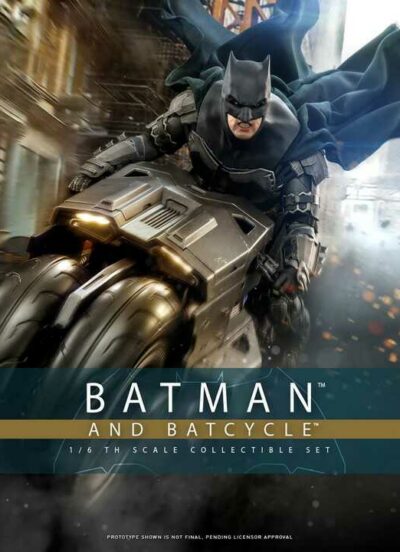 Flash Batman and Batcycle Collectible Set 1/6 Hot Toys