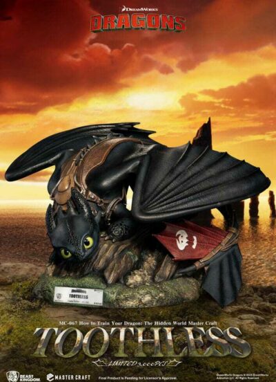 Dragon Trainer Beast Kingdom How To Train Your Dragon Master Craft Statue Toothless 24 cm