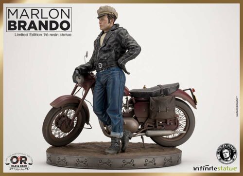 Marlon Brando Infinite Statue W/Bike Old&Rare 1:6 Resin