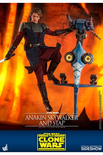 Anakin Skywalker & STAP Hot Toys Star Wars The Clone Wars 1/6