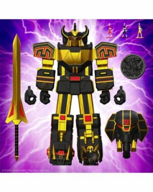 Megazord Black/Gold Super7 Power Rangers Ultimates Action Figure