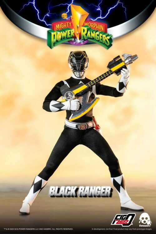 Power Rangers Threezero Black Ranger Mighty Morphin Figure