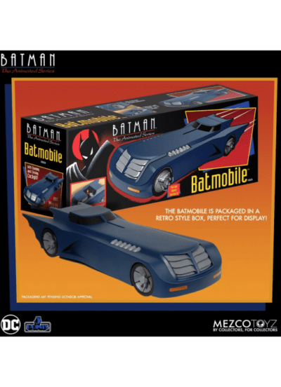 The Batmobile Mezco DC Comics Vehicle Batman The Animated