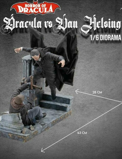 Dracula Vs Van Helsing Infinite Statue Horror Of Dracula Diorama