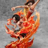 Luffy & Ace Megahouse One Piece P.O.P NEO-Maximum PVC Statue Luffy & Ace Bond between brothers 20th Limited Ver. 25 cm