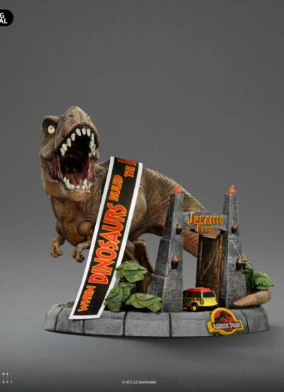 T-Rex Deluxe Minico Iron Studios Jurassic Par T-Rex