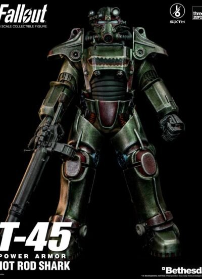 Fallout T-45 Threezero Hot Rod Shark Power Armor 1/6 figure