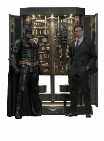 Batman Armory with Bruce Wayne (2.0) 30 cm HOT TOYS The Dark Knight Movie Masterpiece Action Figures & Diorama 1/6
