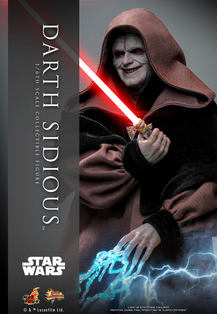 Darth Sidious Hot Toys Star Wars Figure 1/6 Darth Sidious 29 cm