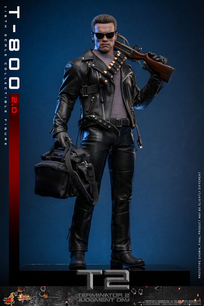 Hot Toys Terminator 2 Movie Masterpiece Action Figure 1/6 T-800 2.0 32 cm