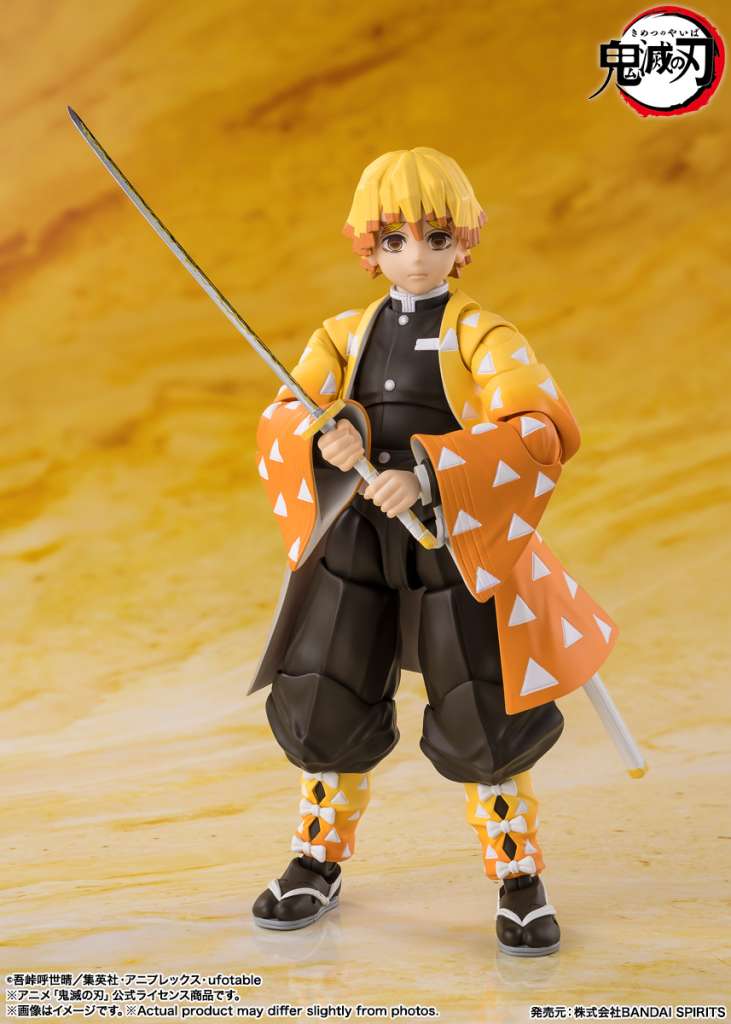 Demon slayer zenitsu agatsuma s.h.figuarts