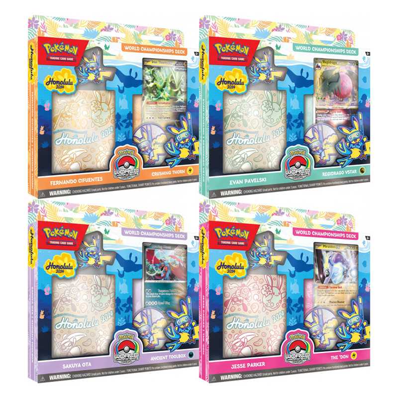 Pokémon Bundle 4 Mazzi dei Campionati Mondiali 2024 (ITA)