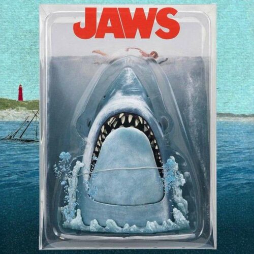 Jaws 50th anniversary poster series display piece action figure Neca