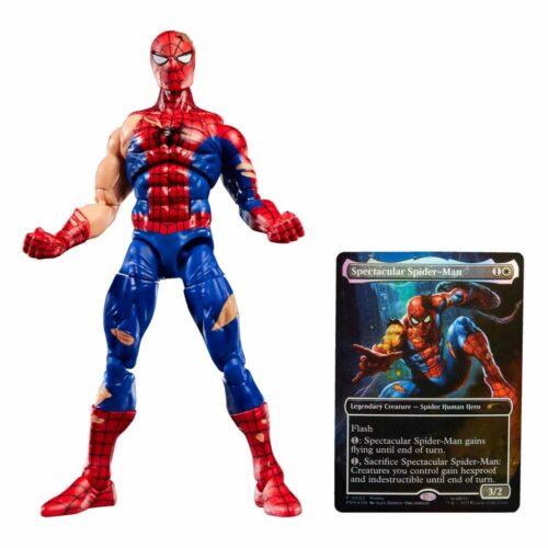 Hasbro Marvel Legends Magic: The Gathering Battle-Damaged Spider-Man (plus Exclusive Foil Card) 15 cm