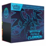 German Version Pokémon ME02 Fatale Flammen Top Trainer Box