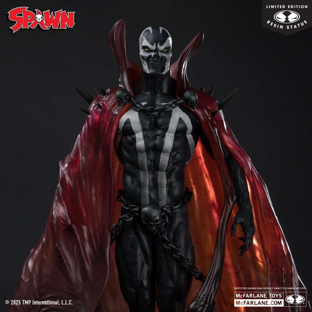 Spawn black white & red all over spawn by pupeteer lee resin statue Mc Farlane Toys