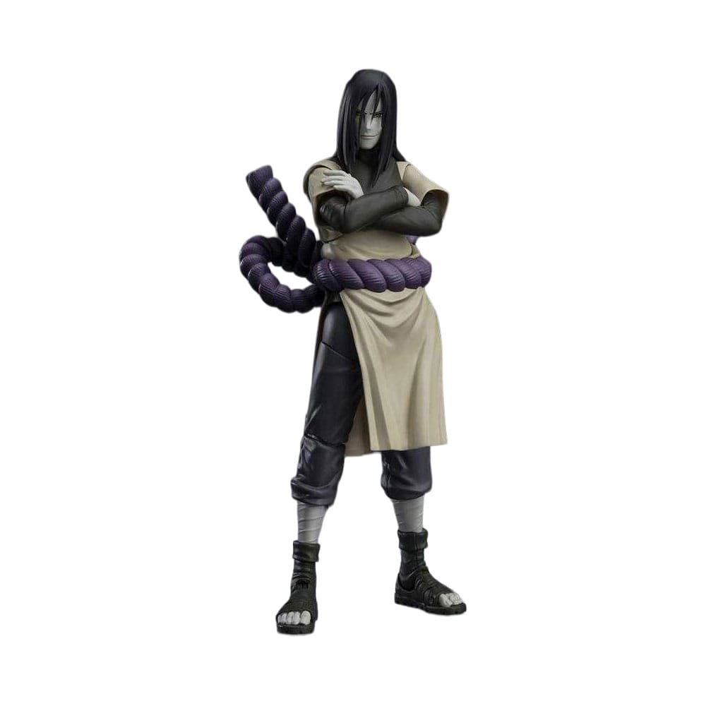 Naruto S.H.Figuarts Action Figure Orochimaru - Seeker of Immortality Reissue 15 cm Action figures Naruto This detailed action figure from Tamashii Nations' "S.H.Figuarts" series comes from "Naruto". It is approx. 15 cm tall and comes with accessories in a window box.