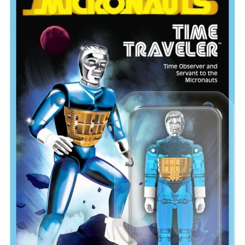 Micronauts ReAction+ Action Figure Wave 03 Time Traveler (Translucent Blue) 10 cm