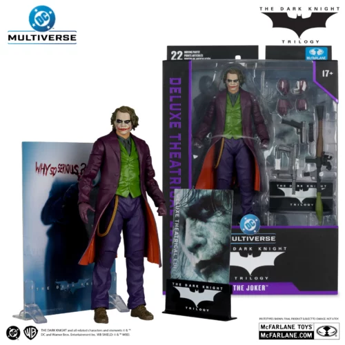 Joker The Dark Knight Rises Dc Theatrical Multiverse Deluxe Action Figure 18 cm