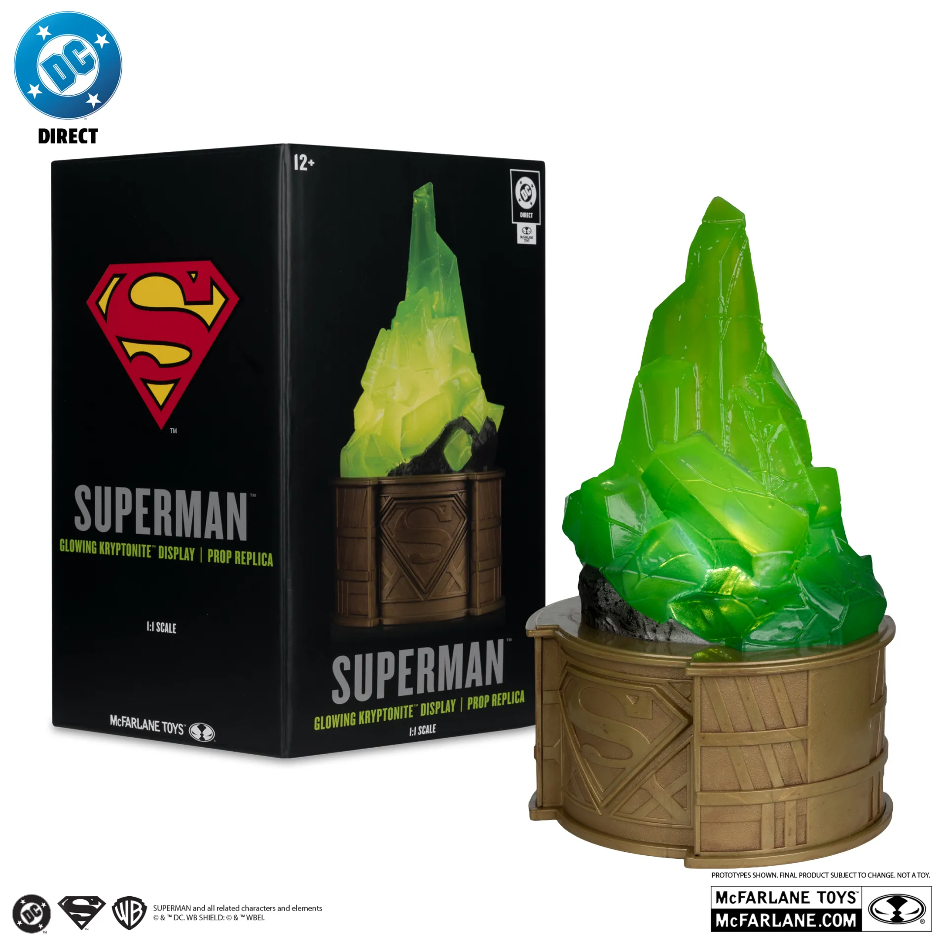 Dc Direct Superman Kryptonite display 1:1 Scale Prop Replica Mcfarlane Toys 2025