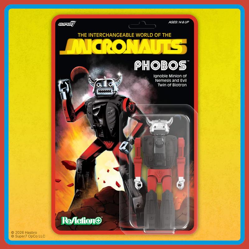 Micronauts Wave 04 Phobos Reaction+ Figure Super7