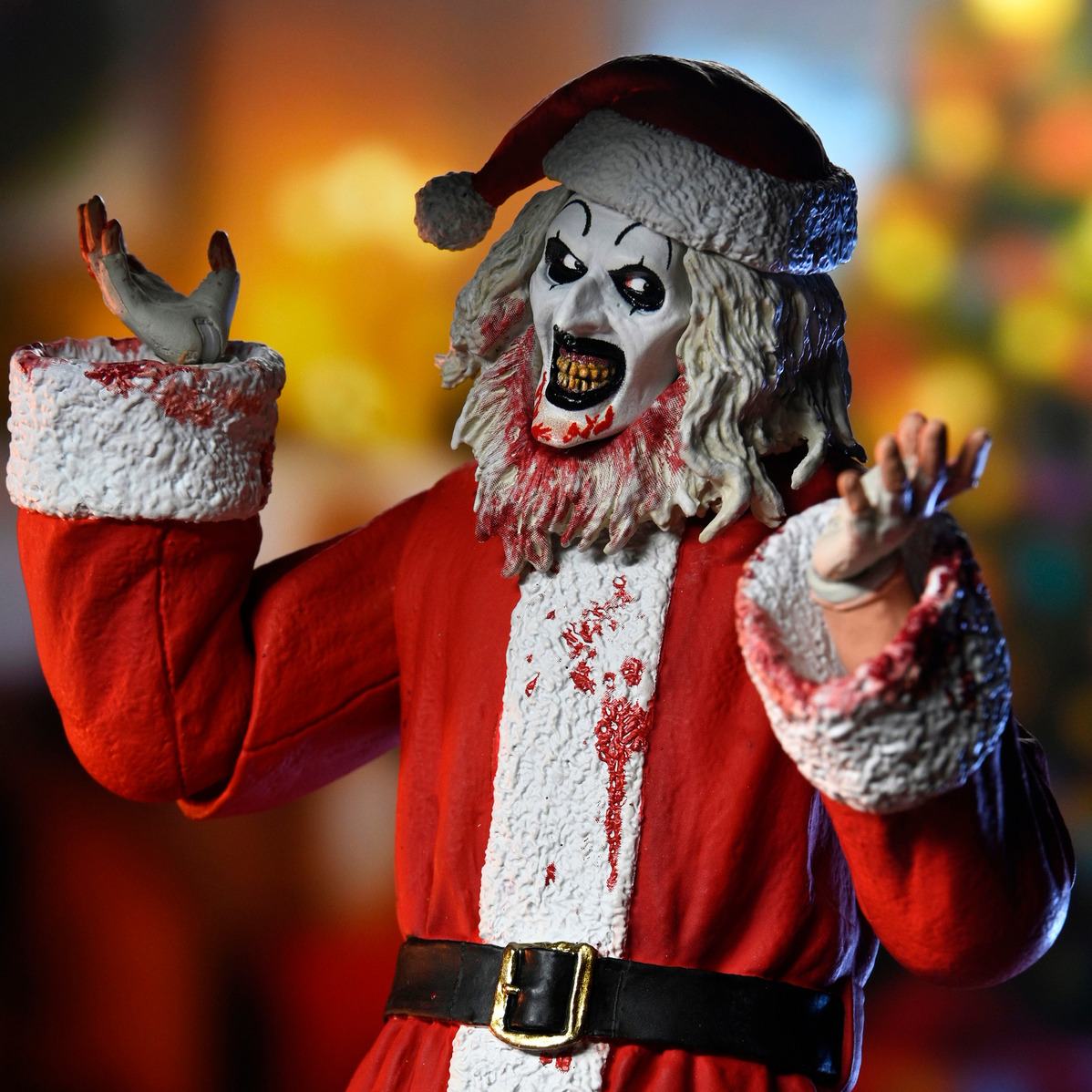 Terrifier 3 Art The Clown Santa Uit Bloody Ultimate Action Figure NECA