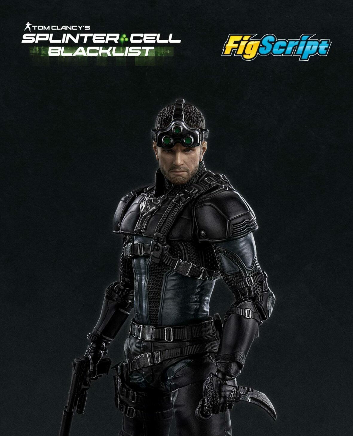 FigScript Splinter Cell Sam Fisher Action Figure CCSTOYS