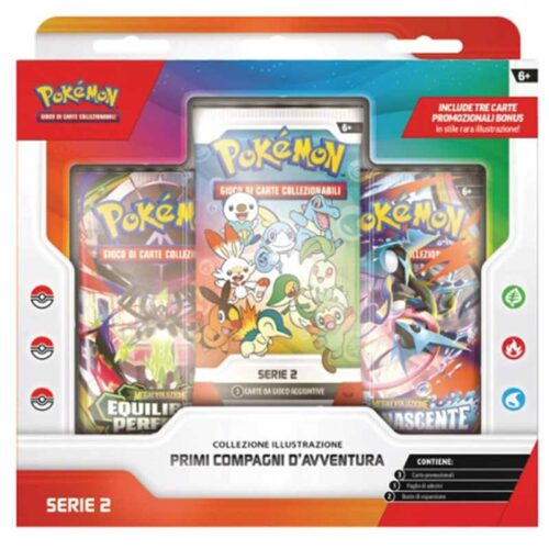 Pokemon Collezione Illustrazione Primi Compagni D'Avventura Serie 2 ITA X6