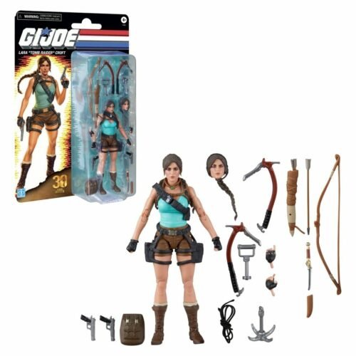 G.I. Joe Classified Series Retro Cardback Collaborative Action Figure Lara "Tomb Raider" Croft 15 cm