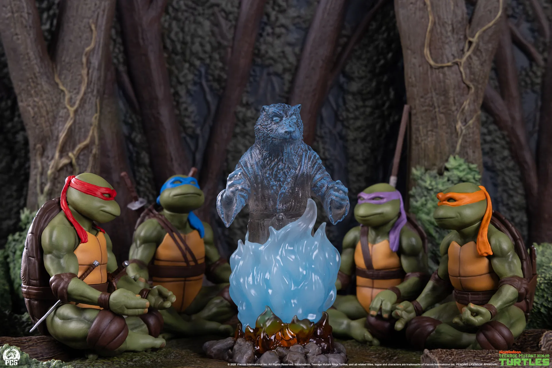 Teenage Mutant Ninja Turtles Movie Moments Splinter's Spirit Mini Scale Diorama