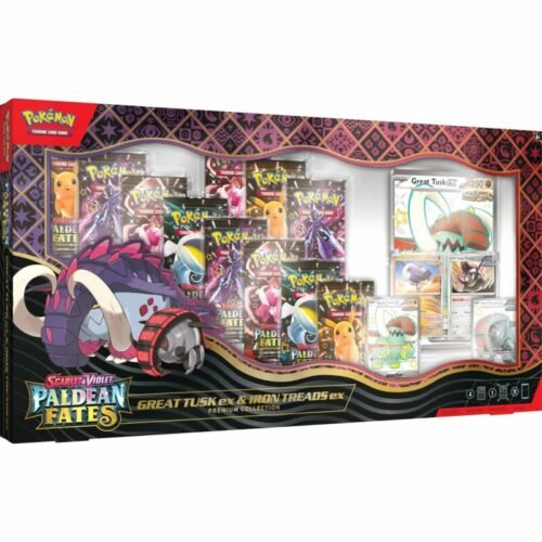 Pokémon TCG Paldean Fates Collezione Premium Great Tusk & Iron Treads ex