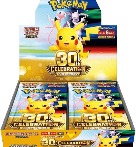 Pokemon Card Game Mega Expansion Pack 30th Celebration Box (20packs) JAP