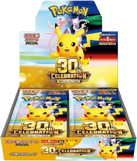 Pokemon Card Game Mega Expansion Pack 30th Celebration Box (20packs) JAP